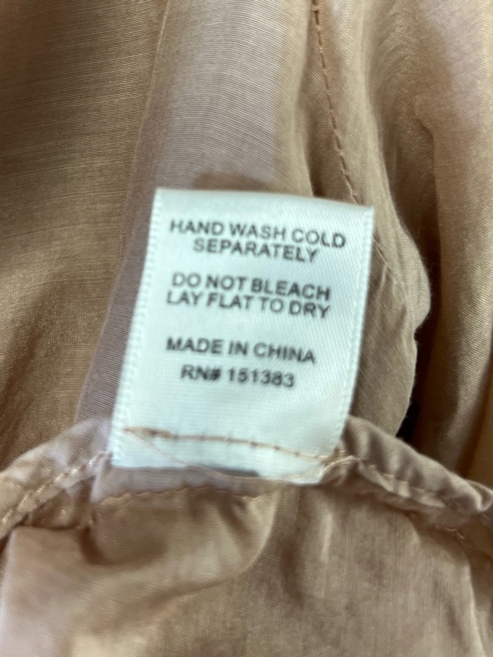 Farrow Romantic Button Up Feminine Silk Cotton Flowy Blouse Soft Blush Size L - Picture 5 of 5